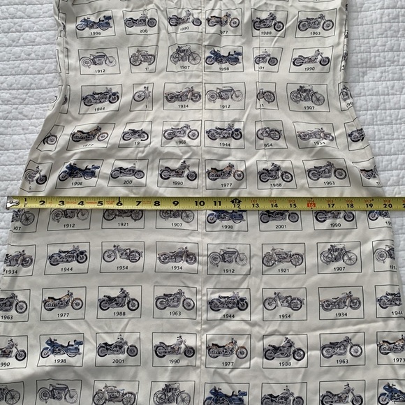 Extremely RARE Harley-Davidson motorcycle print dress. M Medium. 21” hidden zip. - Picture 8 of 8